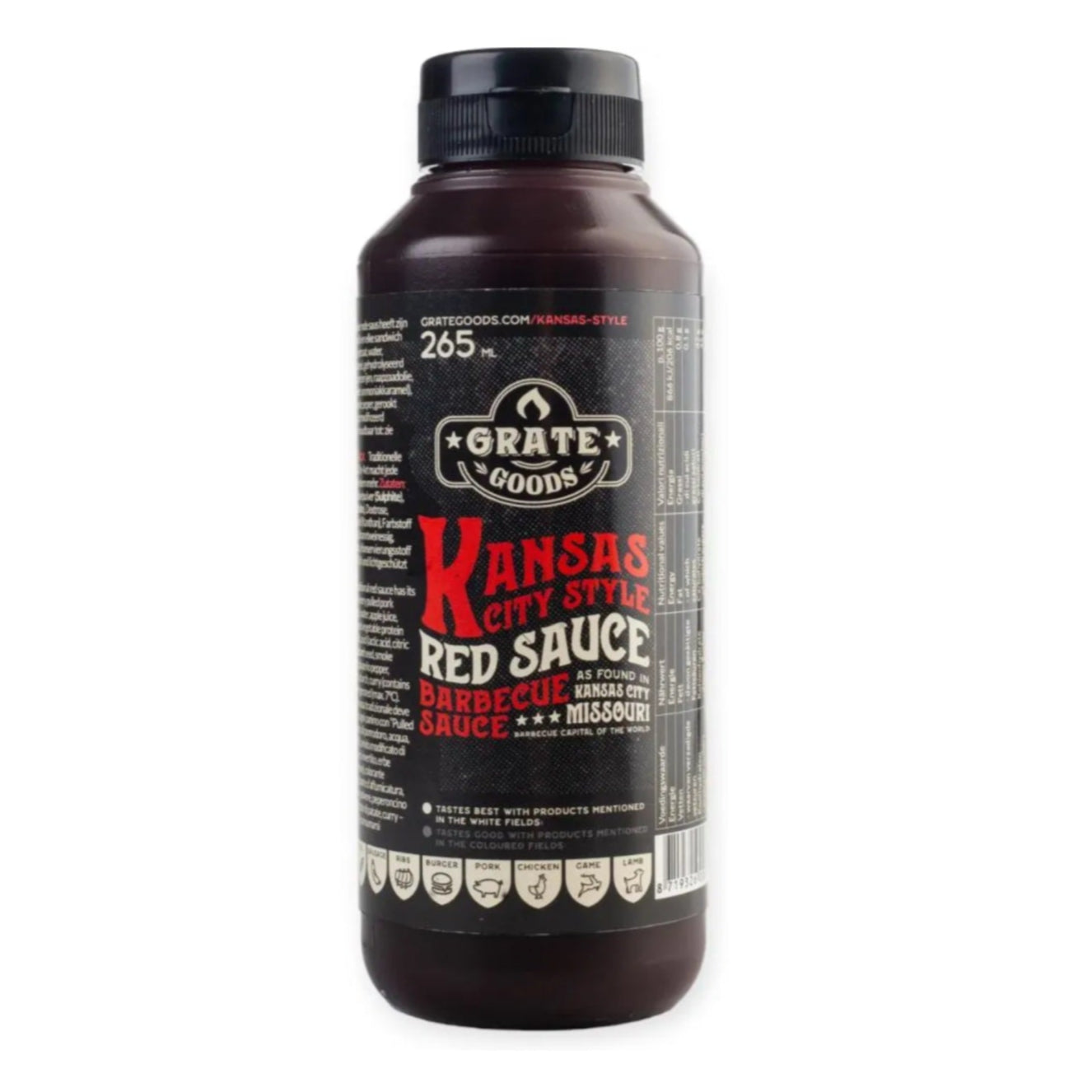 Kansas City Red BBQ saus (265ml)